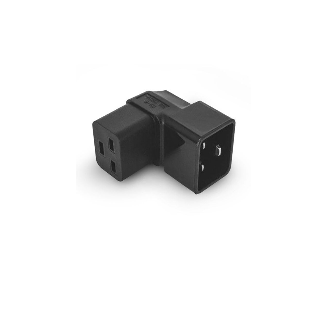 Adattatore di Alimentazione Tripolare Angolo IEC320 Presa C19 Maschio C20