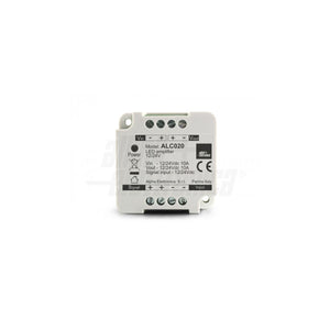 Amplificatore led monocolore vista frontale corpo bianco
