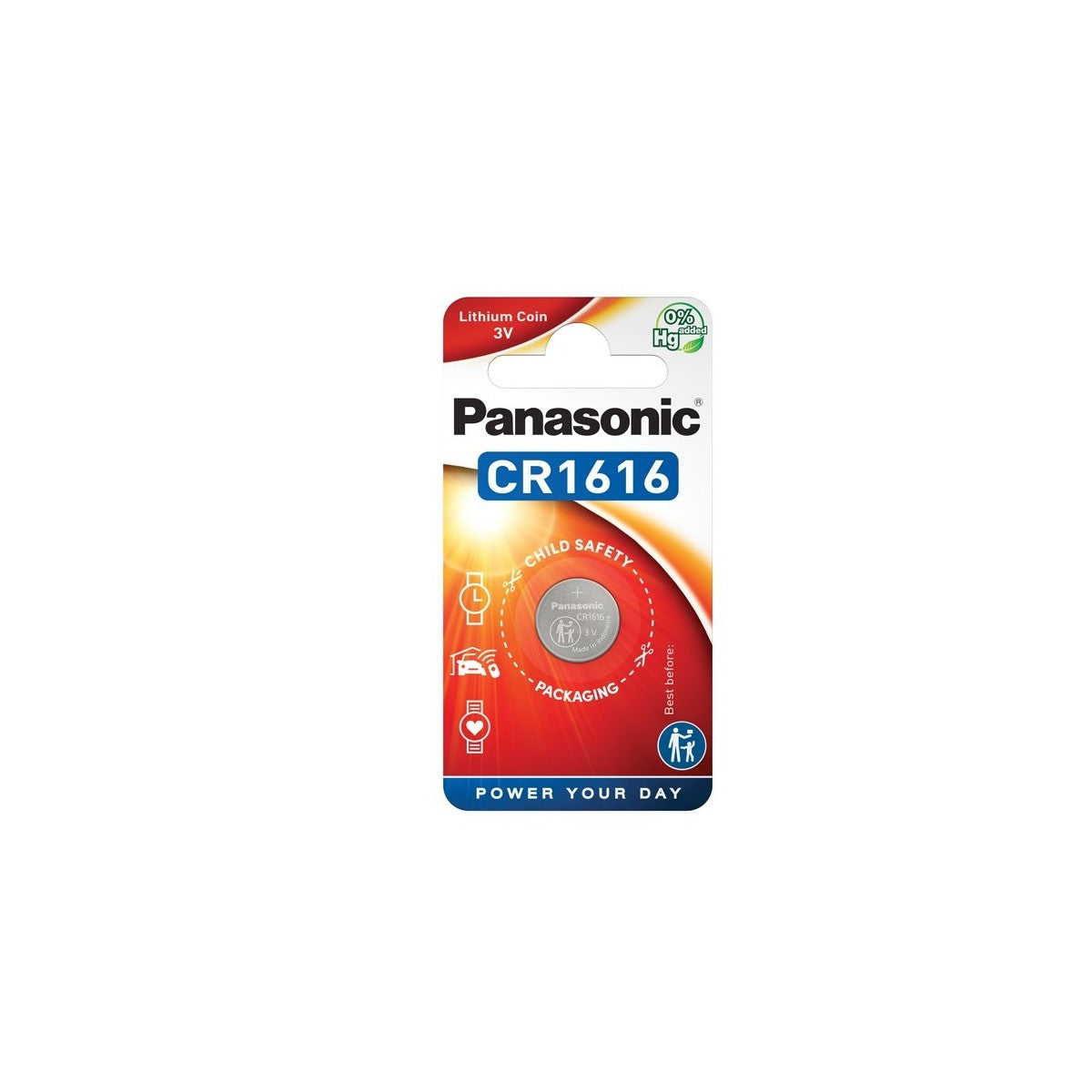 CR1616 Batteria 3V Litio Piatta Bottone Panasonic