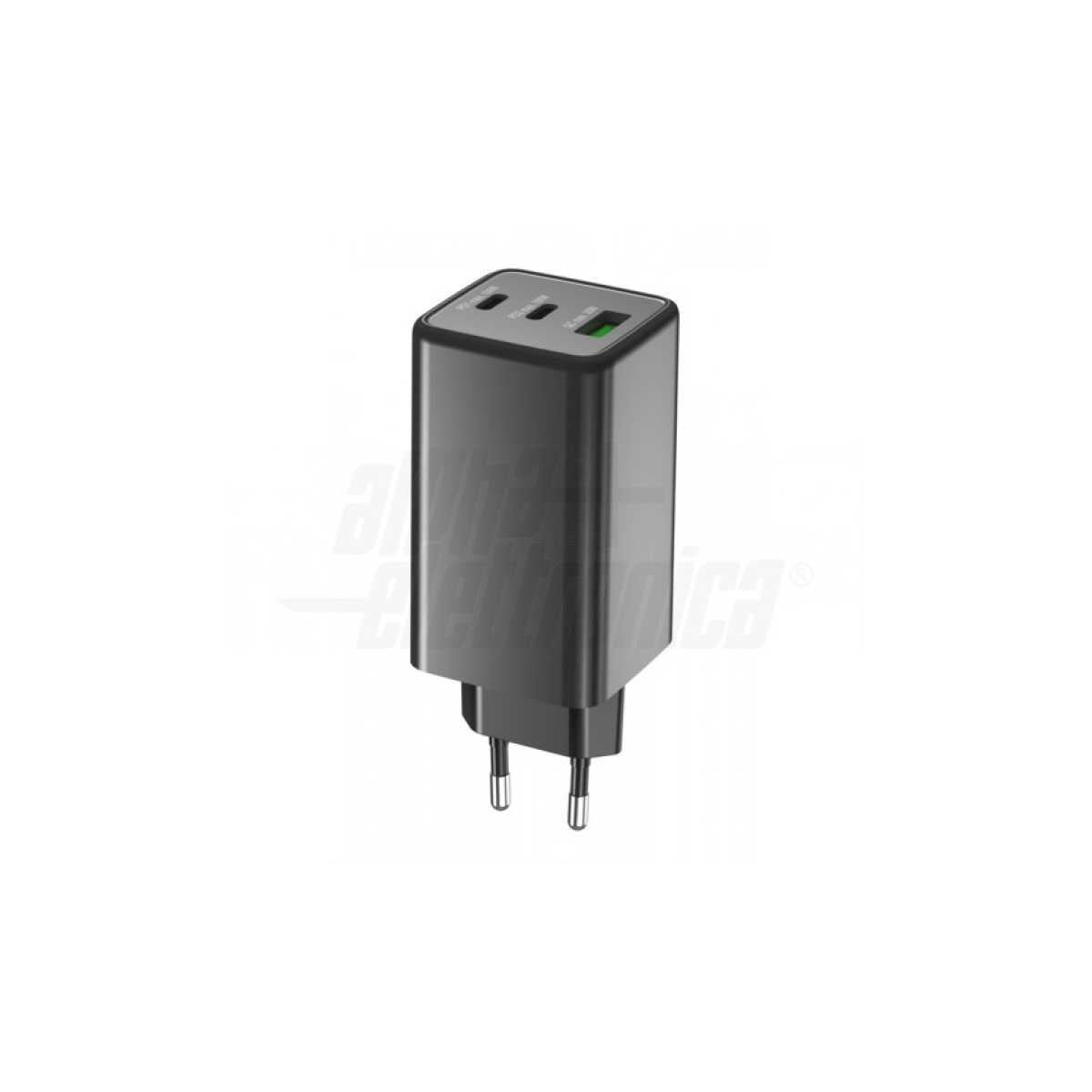 Caricatore USB C GaN 100W 3 Porte Power Delivery A+C Nero
