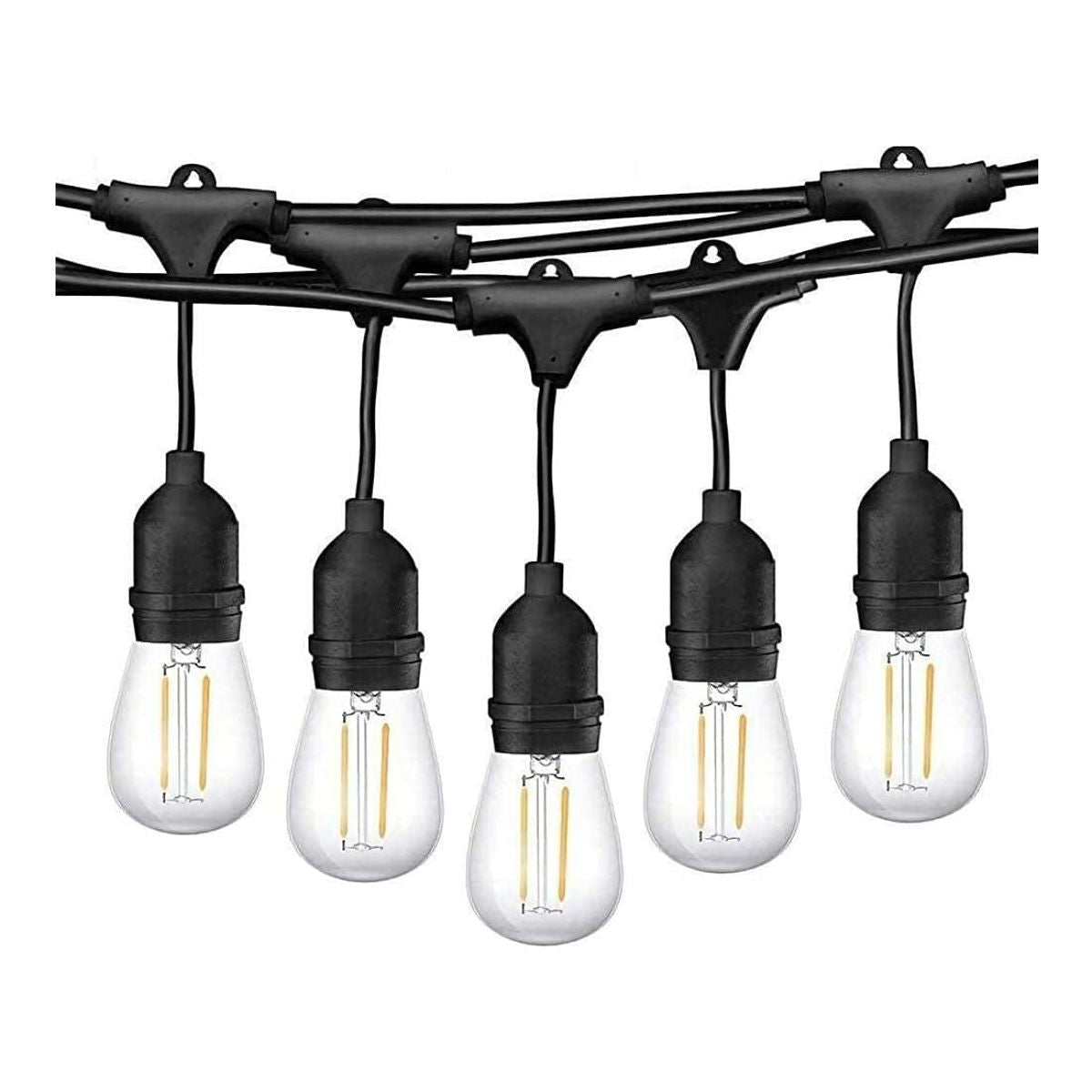 Catena Luminosa da Esterno 10mt E27 IP44 + 10 Lampade