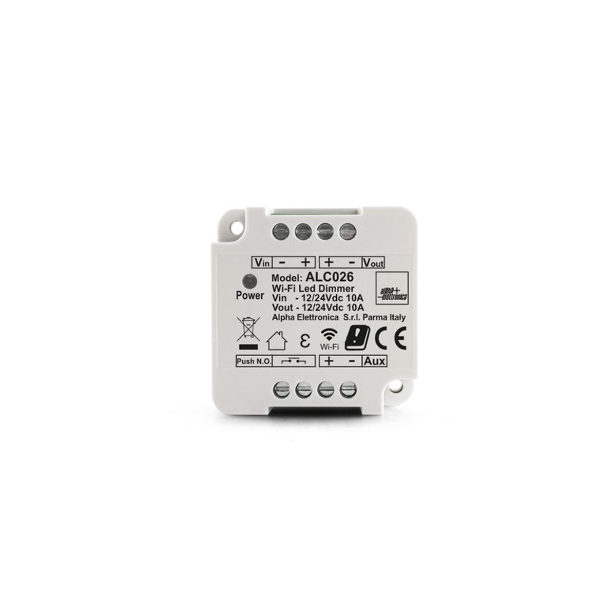Dimmer strisce led monocolore 12/24V smart WiFi 10A con pulsante
