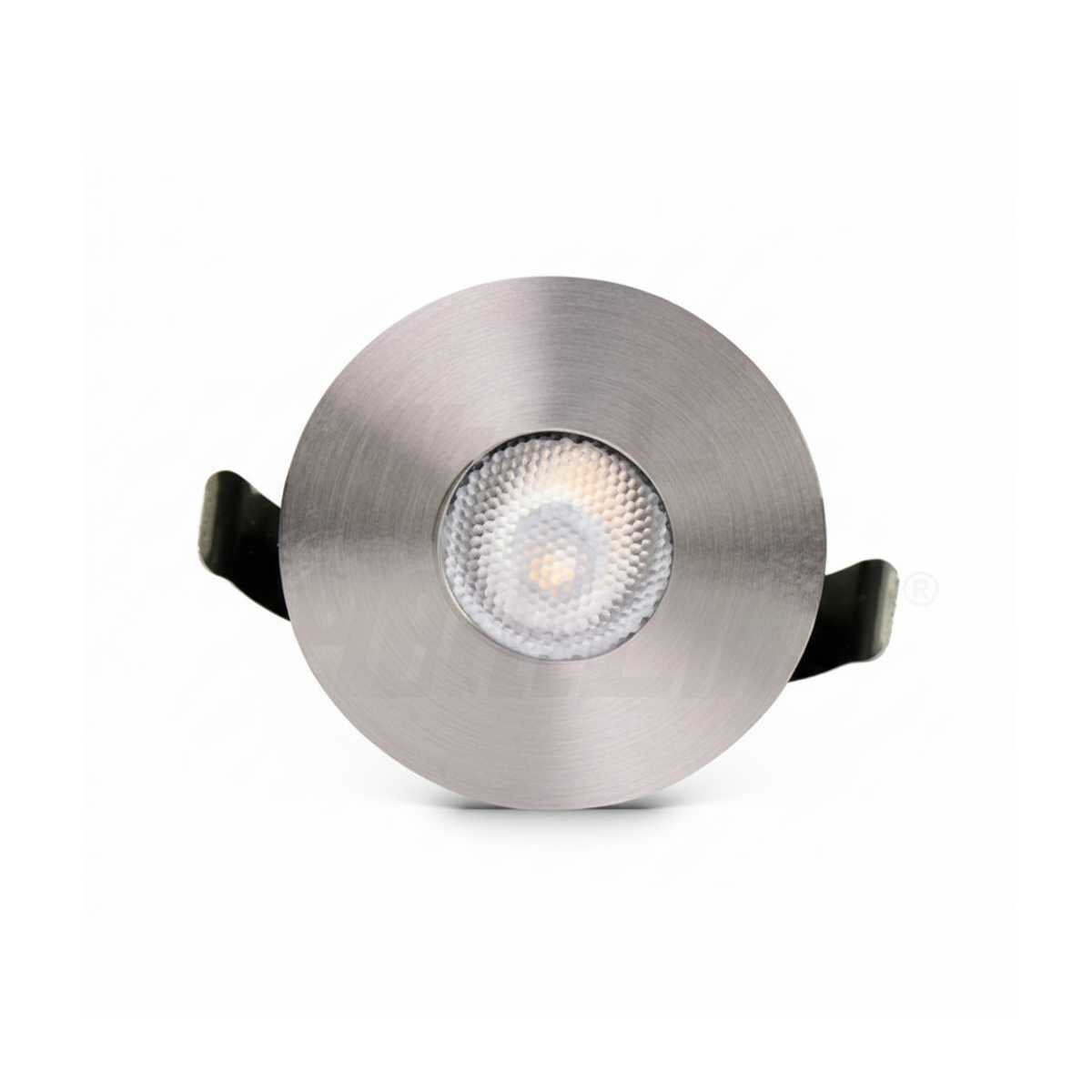Faretto a Led Incasso 3W Alluminio Satinato Luca Calda