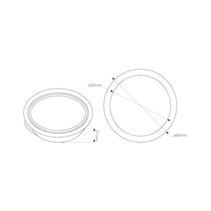 Faretti Incasso per Cappa Cucina Incasso Bianco + Lampadine 12V