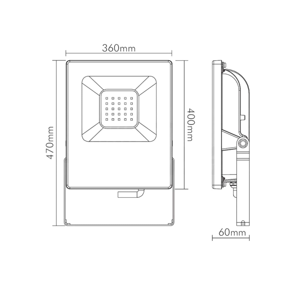 Faro led 200W professionale serie Avant corpo slim in alluminio
