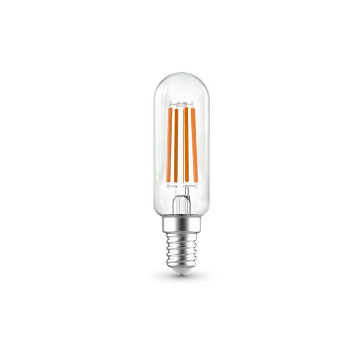 Lampada Tubolare a Led E14 6,5W Filamento Luce Calda