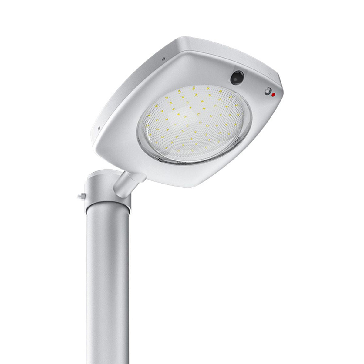 Lampione solare stradale LED 3000 lumen sensore crepuscolare e PIR 4000K