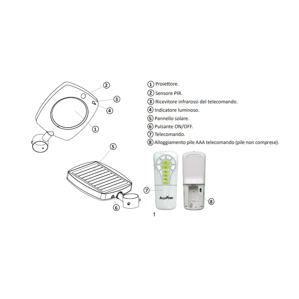 Lampione solare 3000 lumen con tecnologia Adaptive Lighting System 2.0