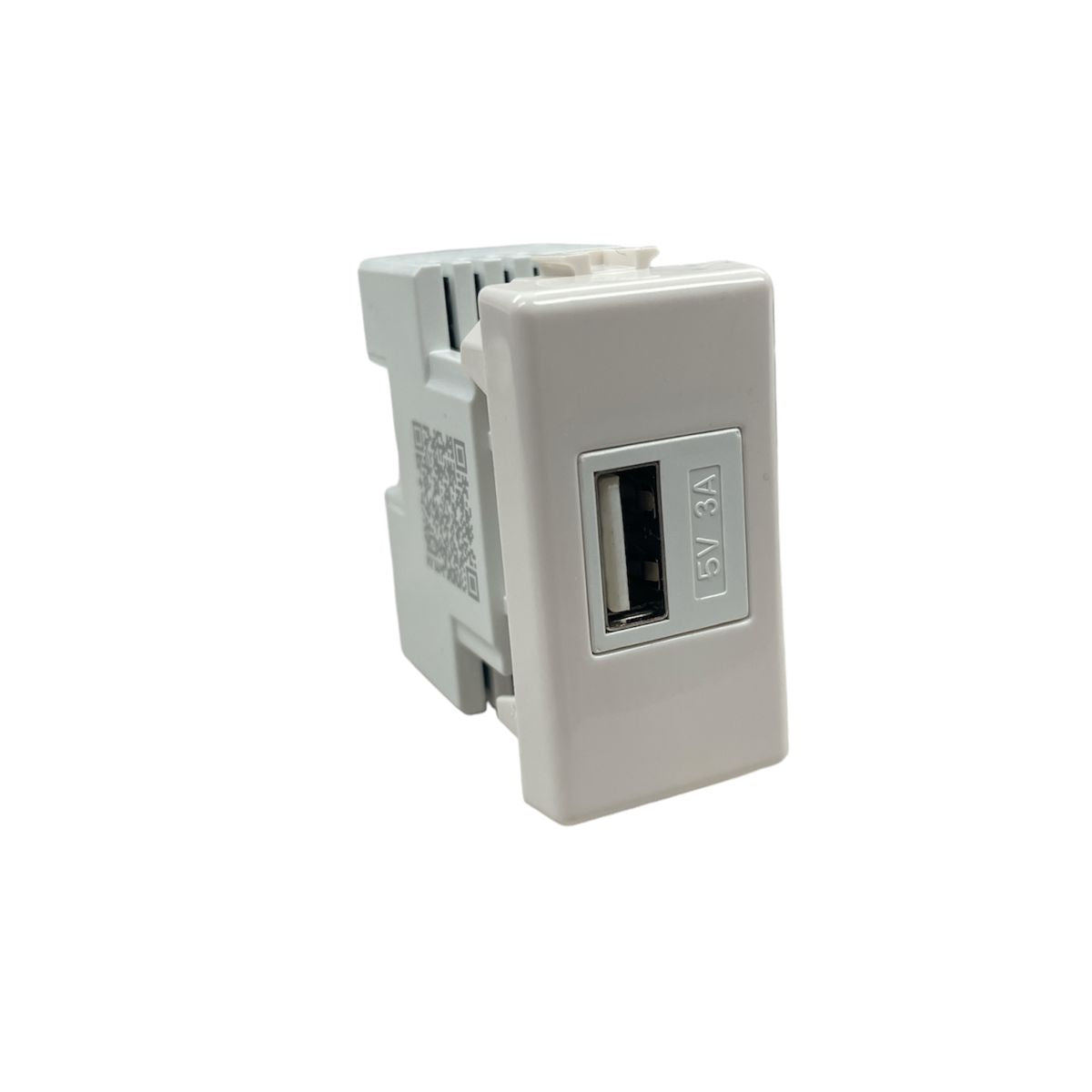 Presa USB Matix 5V 3A 15W Compatibile Bticino AM4285 1 Modulo, Bianco