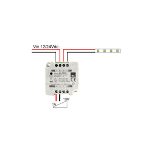 Slave dimmer led morsetti di ingresso segnale 1-10Vdc