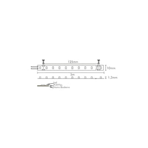 Strisce Led 24V Dimmerabile 20mt Long distance Professionale 9,6W/m Luce Calda