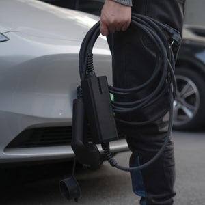 Ricarica auto elettrica da presa Schuko domestica con caricatore EV20