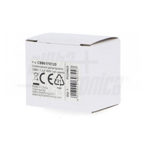 Condensatore 1,2 µF 450V con Cavetti per Motori Monofase