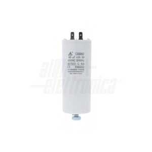 Condensatore 60 µF 450V Faston 6,3 mm Polipropilene per motori