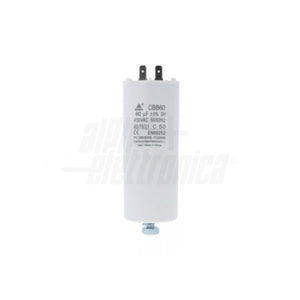 Condensatore 60 µF 450V Faston 6,3 mm Polipropilene per motori