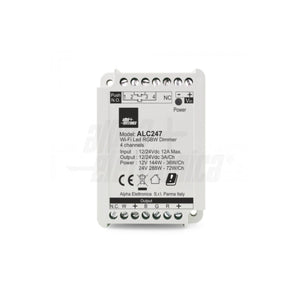 vista frontale dimmer rgbw