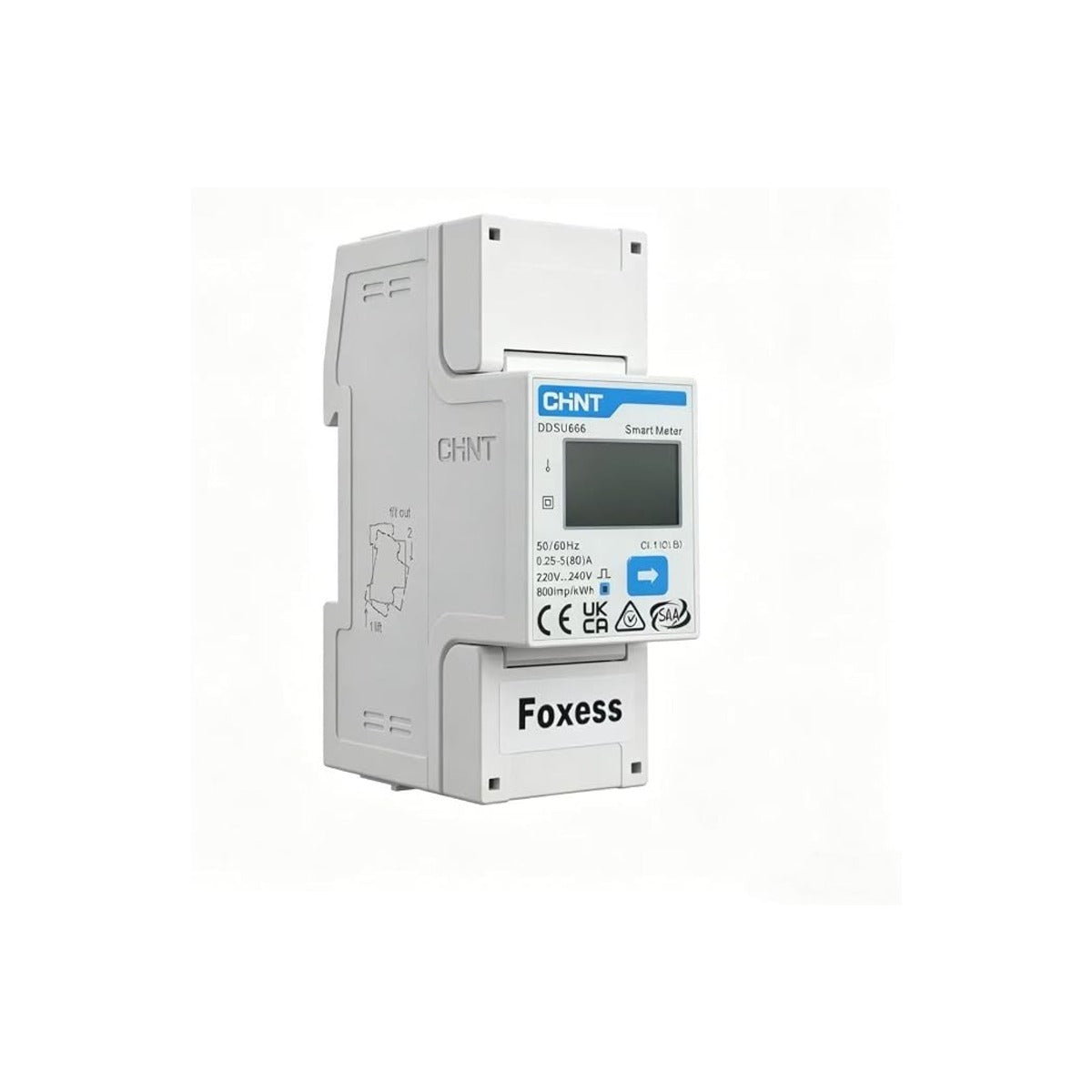 FoxESS DDSU666 Contatore Monofase Bidirezionale per Wallbox 7 kW
