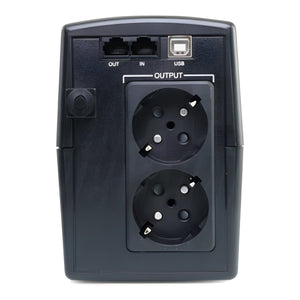Gruppo di Continuità UPS 1000VA 600W Line Interactive 2 Prese Schuko - Silenzioso senza Ventola