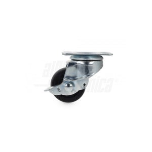 Kit 4 Ruote Piroettanti con Viti per Armadio Rack a Pavimento