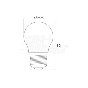 Lampadina LED Filamento Mini-Bulbo E27 4,5W Rosa