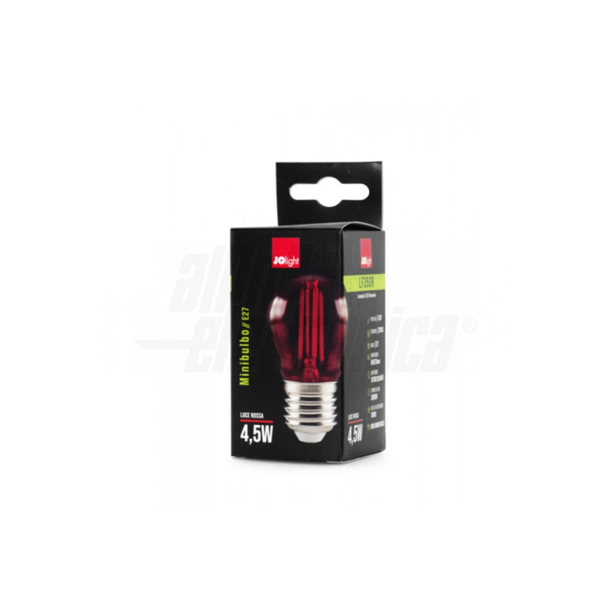 Lampadina LED Filamento Mini-Bulbo E27 4,5W Rossa