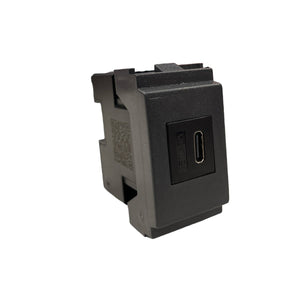 Presa USB Vimar Idea Tipo C da Muro 5V 3A 18W Carica Rapida Compatibile Vimar 16368 Grigio