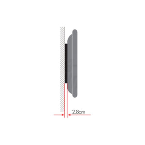 Supporto TV slim fisso - 28 mm dal muro