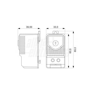 Termostato Barra DIN TMD200 N.O. 0-60 °C 10A 250V per Ventole