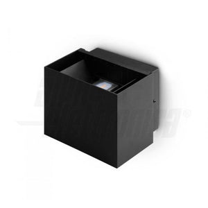 Applique Up Down da parete Led 10W con fasci regolabili IP65 esterno/interno luce naturale corpo nero