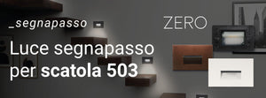 Faretto Led Segnapasso Scatola 503 Interno Esterno 2W Asimmetrico 3000K IP65 230V
