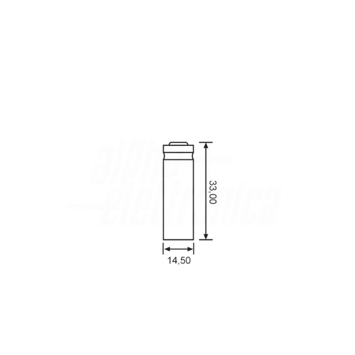 Batteria 14335 Litio Cloruro di Tionile Li-SOCl2 - ER14335 - 2/3AA - 3,6V 1650mA