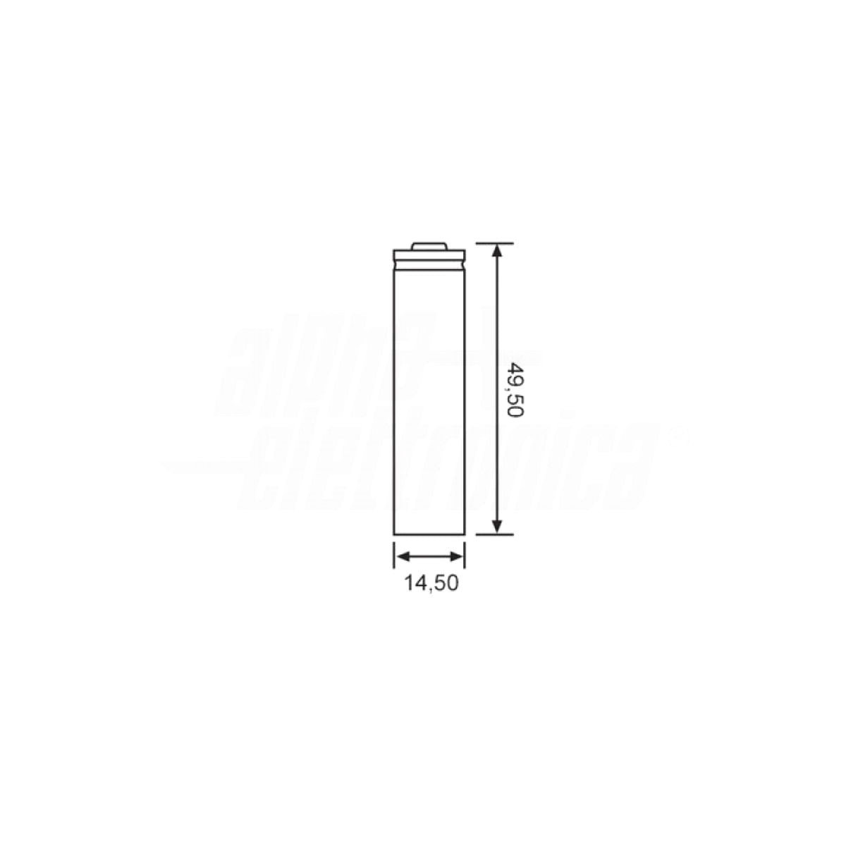 Batteria 14505 Litio Cloruro di Tionile Li-SOCl2 - ER14505 - AA - 3,6V 2400mA