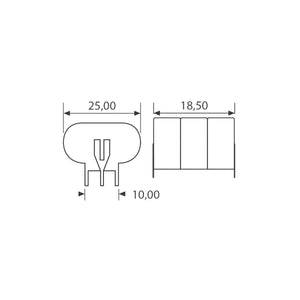 Batteria Ricaricabile NI-MH 3,6V 160mAh Circuito Stampato