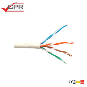 Cavo ethernet matassa 305mt Cat.6 U/UTP conduttori rigidi rame puro CPR posa fissa grigio - Oniroview
