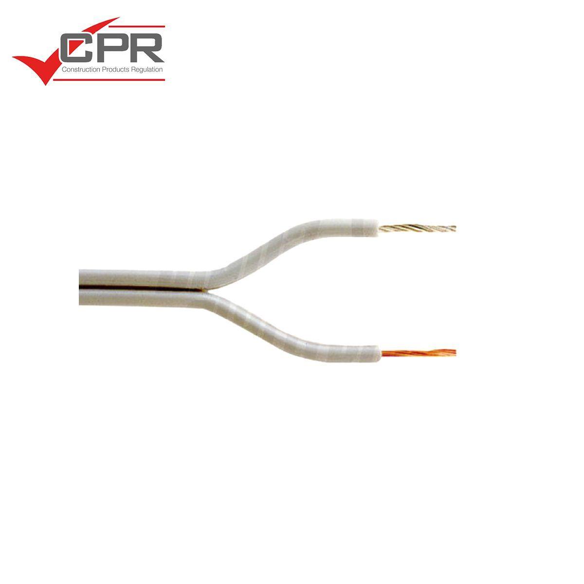 Cavo Piattina 2x0,5mm Audio Grigio
