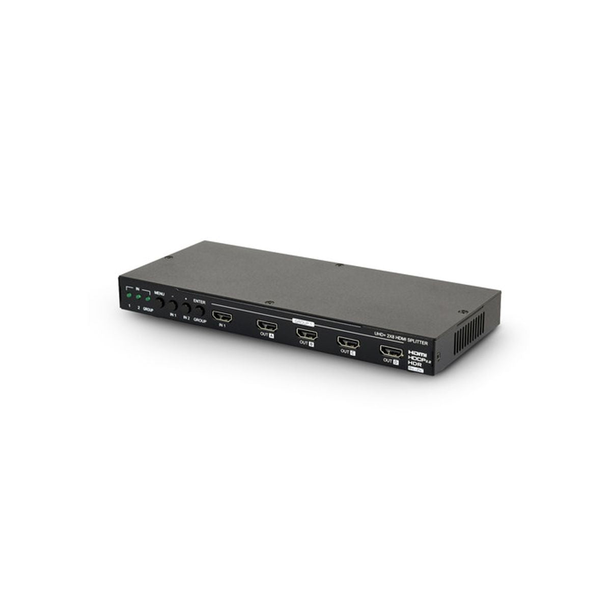 Distributore HDMI 2 Ingressi - 8 Uscite 4K 60Hz con smart EDID - con scaler