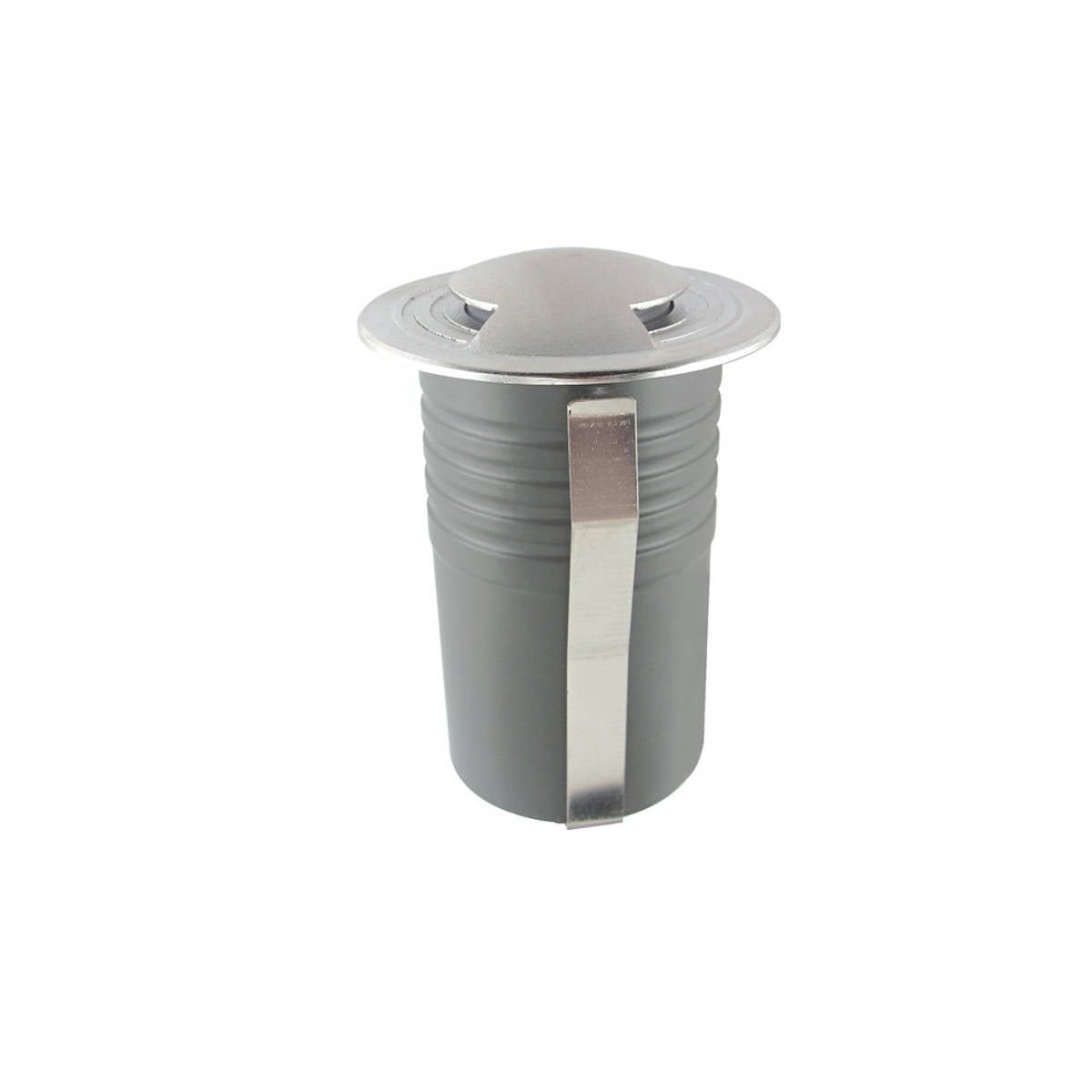 Faretto da Terra Doppia Emissione Esterno Giardino Led Acciaio 2.3W 24V IP67 Tondo