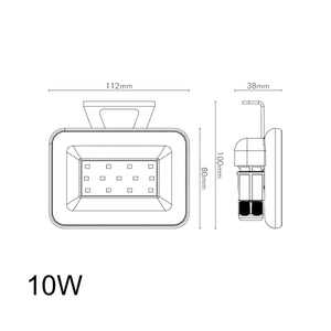 Faro led slim Easylink grigio installato a parete esterna