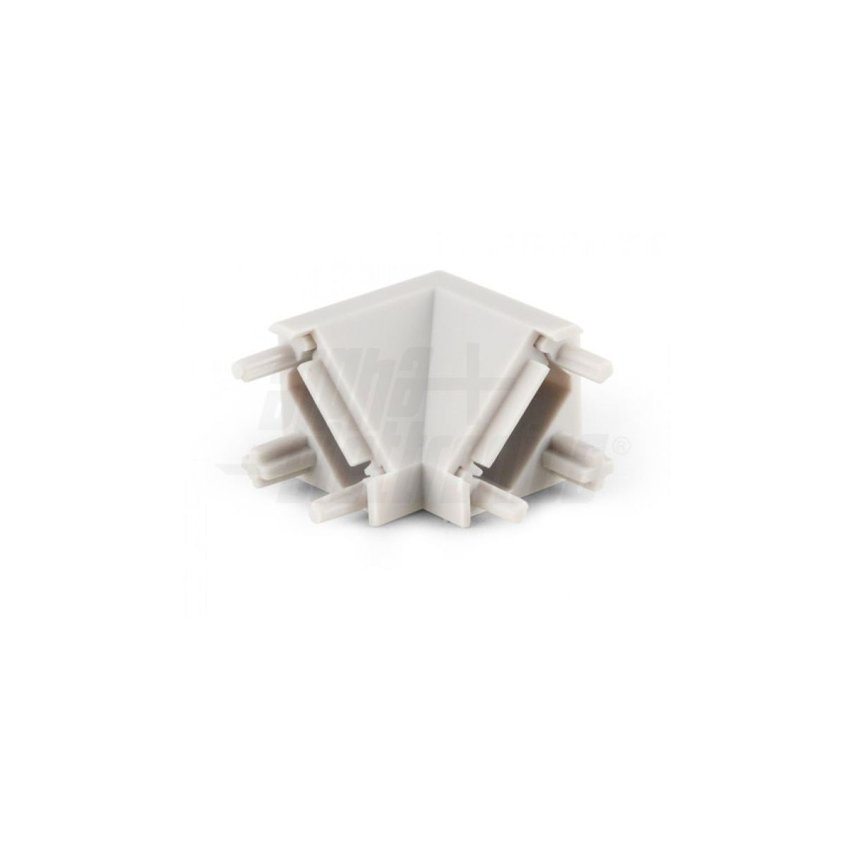 Giunto Angolare 90° Concavo per profili Alluminio Serie JO380/154 - copertura grigia