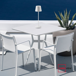 Lampada Led Ricaricabile da Tavolo Bianca Touch Dimmerabile Esterno Interno IP54 2700K
