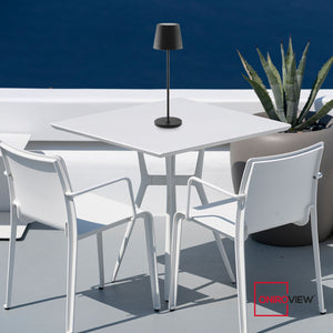 Lampada Led Ricaricabile da Tavolo Corten Touch Dimmerabile Esterno Interno IP54 2700K