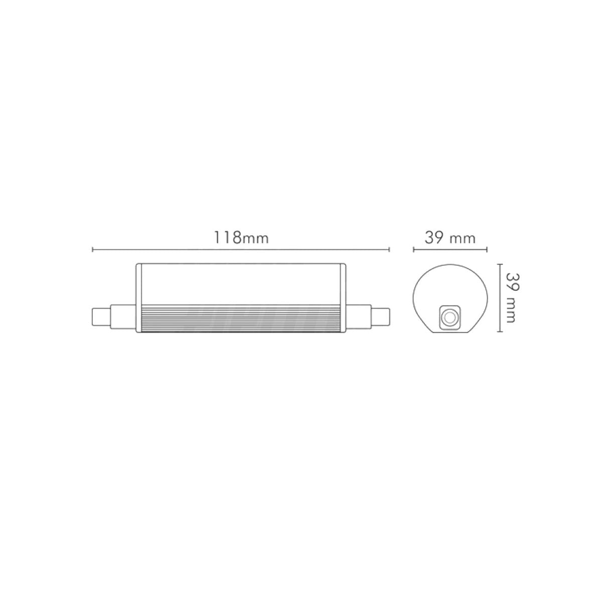 Lampada Led r7s 118mm 23W 3400 Lumen Luce Naturale 4000K