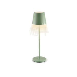 Lampada da Tavolo Ricaricabile Led Senza Fili Salvia Touch Dimmerabile Esterno Interno IP54 2700K