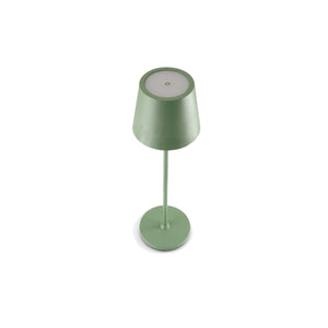 Lampada da Tavolo Ricaricabile Led Senza Fili Salvia Touch Dimmerabile Esterno Interno IP54 2700K
