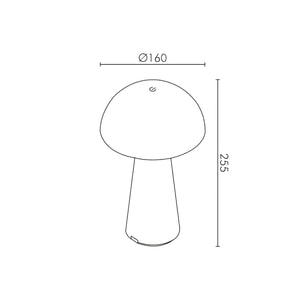 Lampada da Tavolo Ricaricabile Senza Fili SUNSET Led Touch Dimmerabile