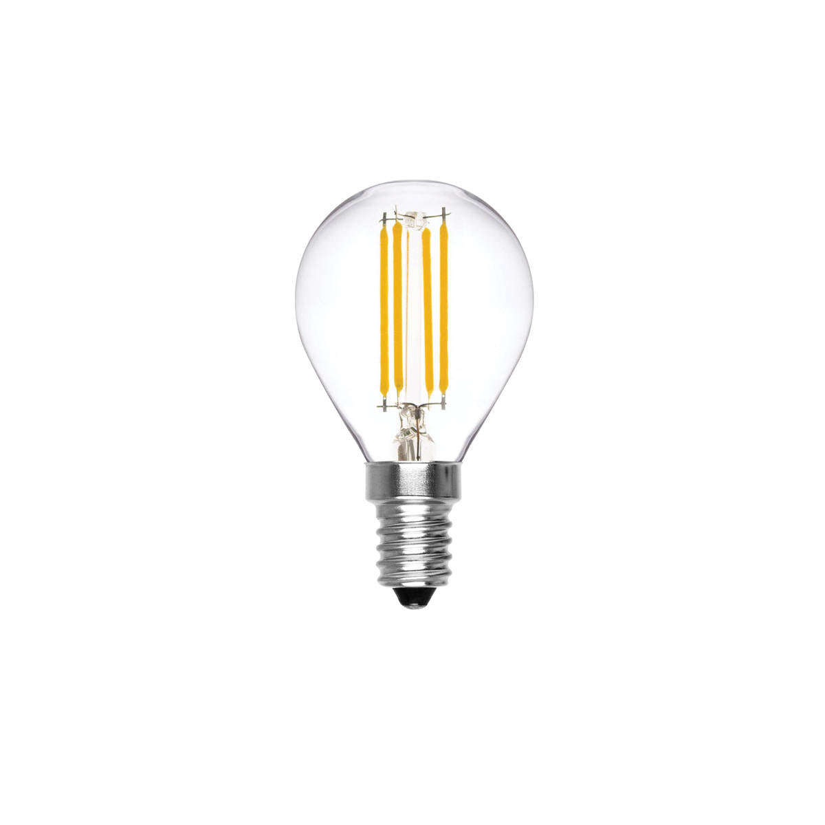 Lampadina Led a Filamento E14 6W 700 Lumen Sfera Trasparente 2700K