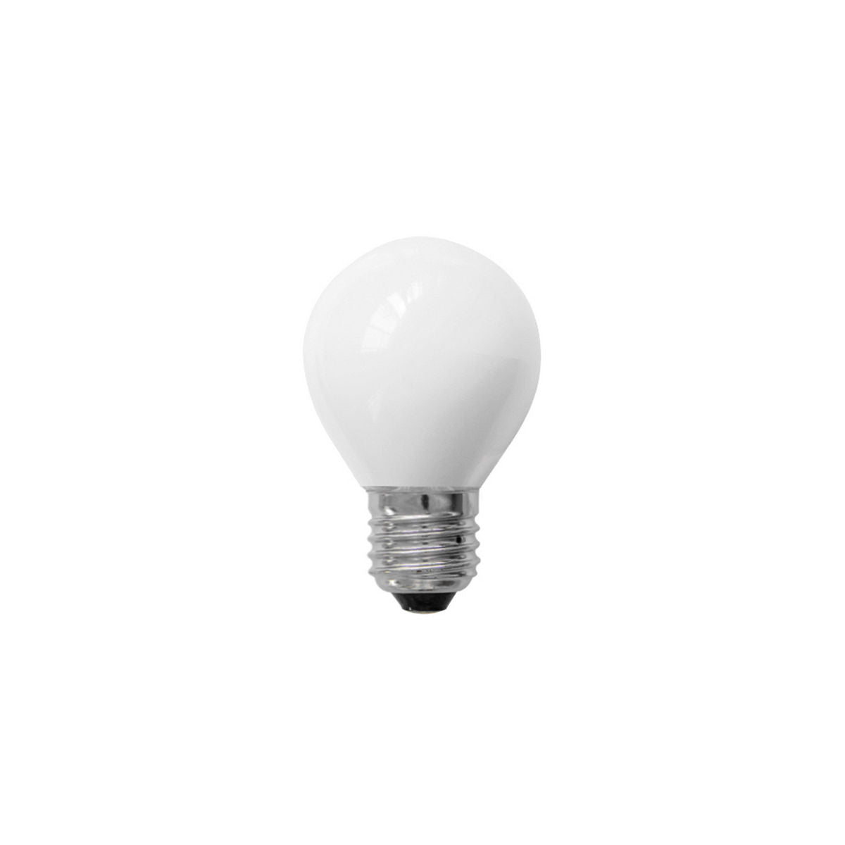 Lampadina led filamento E27 4W sfera bianco latte vetro calda 3000K