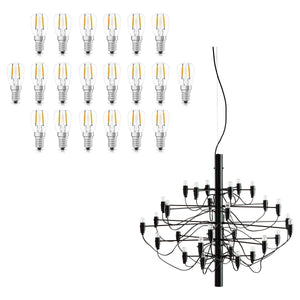 Lampadine per Flos 2097 Dimmerabile Filoled E14 2W Trasparente, Luce Calda