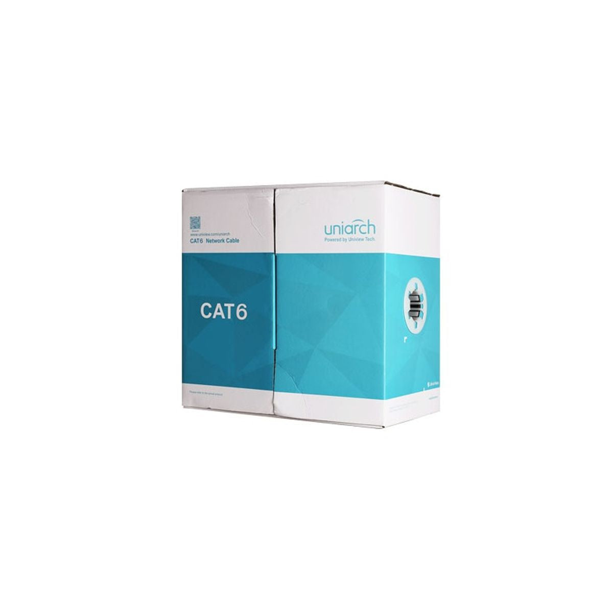 Matassa Cavo Ethernet Cat 6 U/UTP CCA 100mt, Bianco