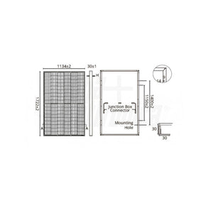 Pannelli Solari Fotovoltaico Monocristallino 410W 37,2V Full Black Amosolar (KIT 36 Pannelli)
